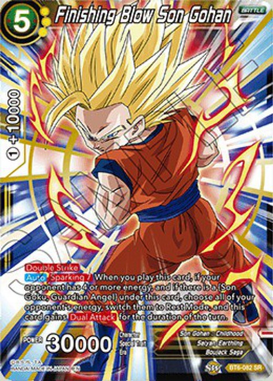 Dragon Ball Super Collectible Card Game Destroyer Kings Single Card Super Rare Finishing Blow Son Gohan Bt6 082 Toywiz - dragon ball super new roblox