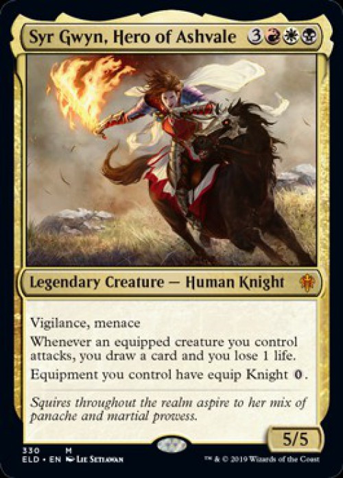 Magic The Gathering Throne of Eldraine Single Card Mythic Rare Syr Gwyn