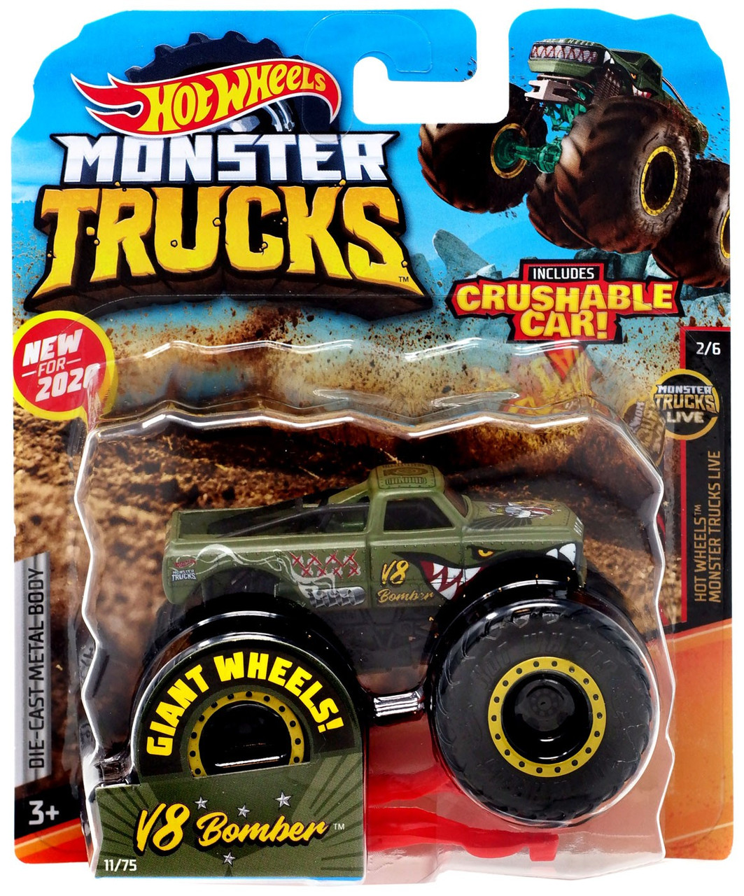 hot wheels monster truck v8 bomber