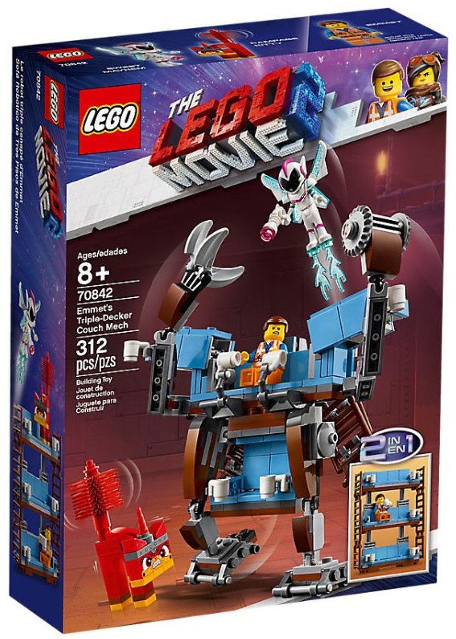 The Lego Movie 2 Emmets Triple Decker Couch Mech Exclusive Set