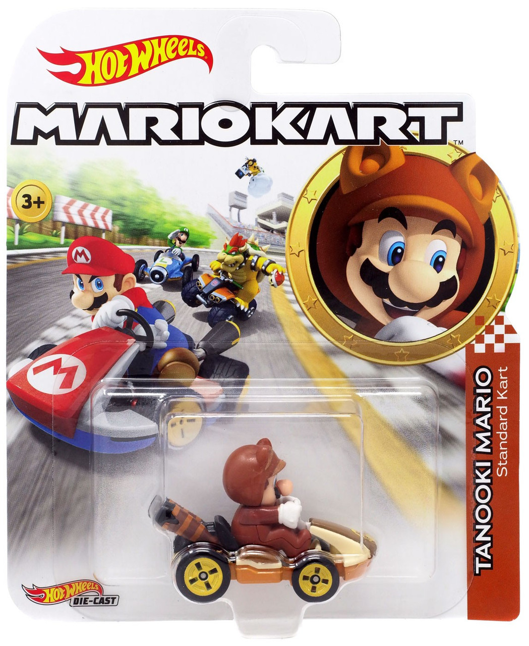 Hot Wheels Mario Kart Tanooki Mario 164 Diecast Car Standard Kart Mattel Toys Toywiz 4227