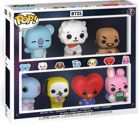 Funko BT21 Line Friends POP Animation Koya, RJ, Shooky, Mang