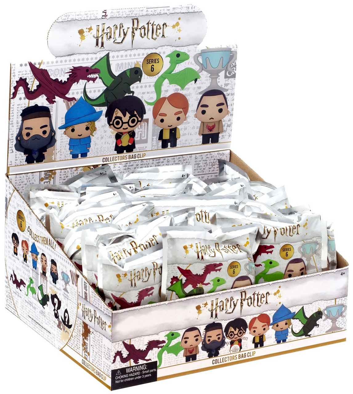 Harry Potter 3d Figural Foam Bag Clip Harry Potter Series 6 Mystery Box 24 Packs Monogram Toywiz - roblox set of 6 empty storage crates