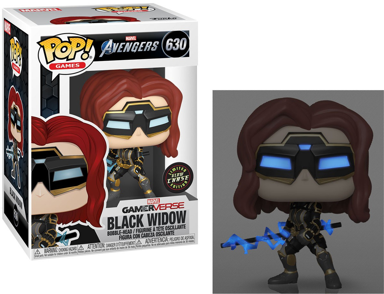 Funko Marvel Avengers Gamerverse Pop Marvel Black Widow Vinyl Bobble Head 630 Stark Tech Suit Chase Version Glow In The Dark Toywiz - seal suit roblox