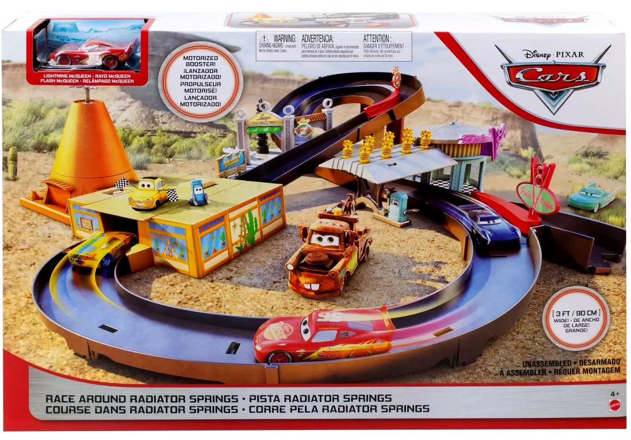 lightning mcqueen race track set