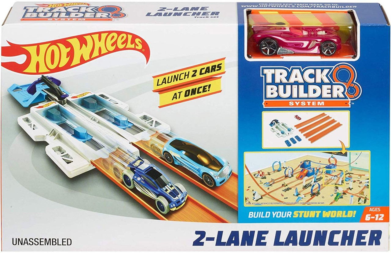 hot wheels track builder spin launch