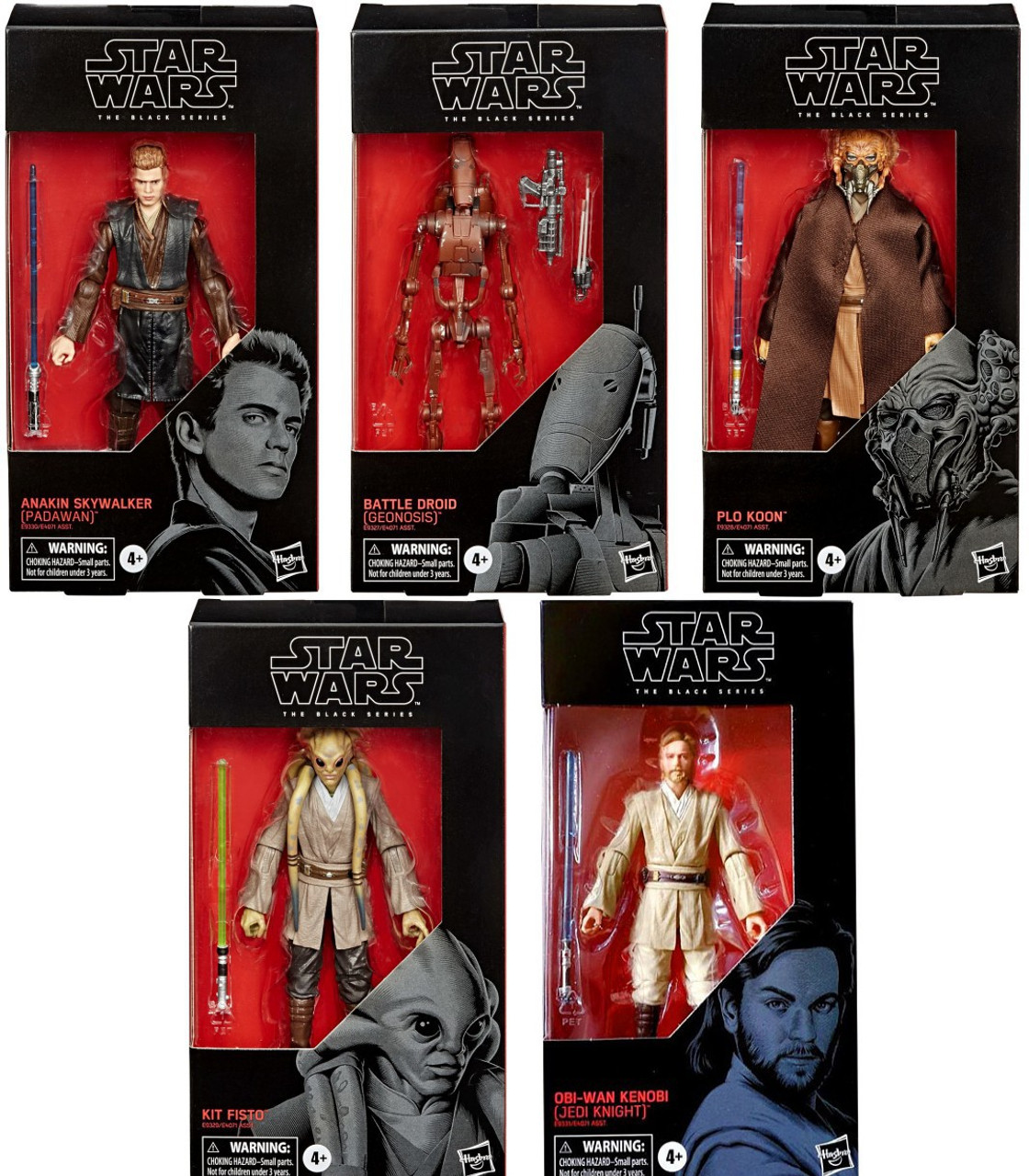 Star Wars Attack Of The Clones Black Series Wave 4 Anakin