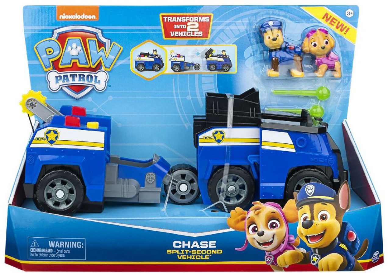 via tøve hugge Paw Patrol Chase Split-Second Transforming Vehicle Figure Spin Master -  ToyWiz