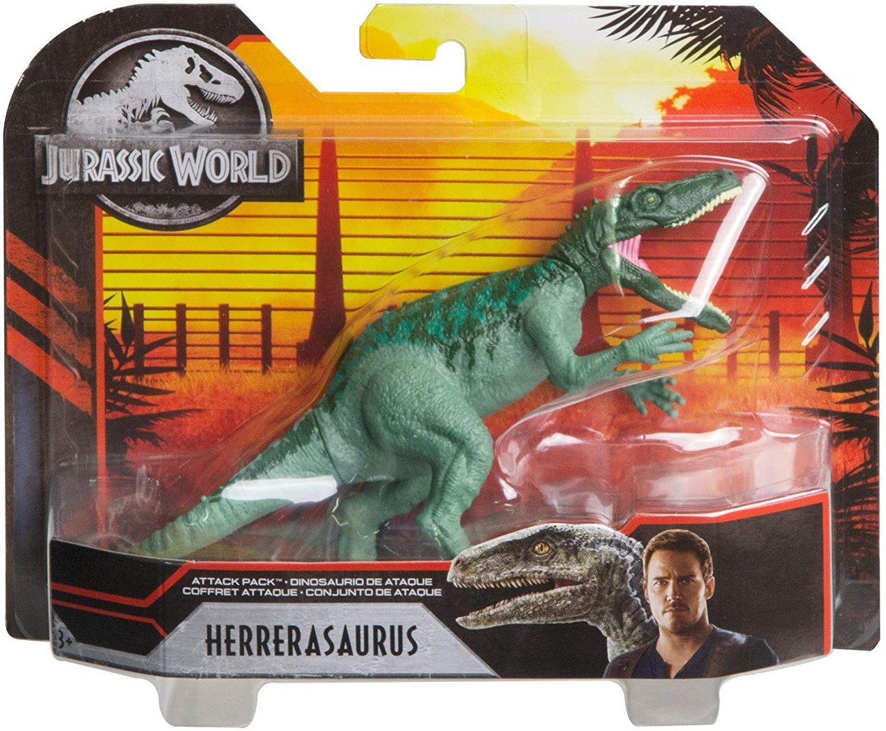 jurassic world attack pack herrerasaurus