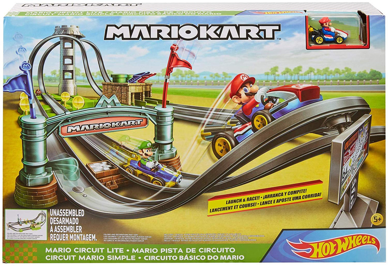 mario hot wheels track