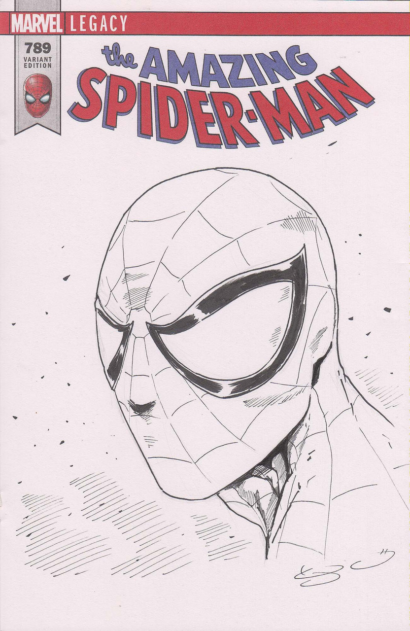 Marvel Comics The Amazing Spider Man Original Sketch Cover By