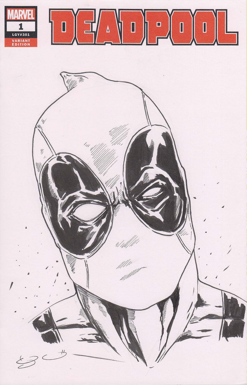 Marvel Comics Deadpool Original Sketch Cover By George Vega Comic Book 1 Toywiz - deadpool1 roblox