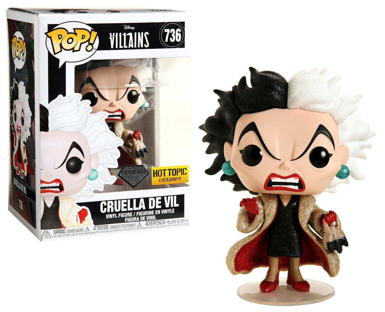 funko pop cruella in car