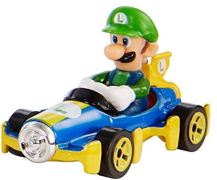 mario kart hot wheels luigi