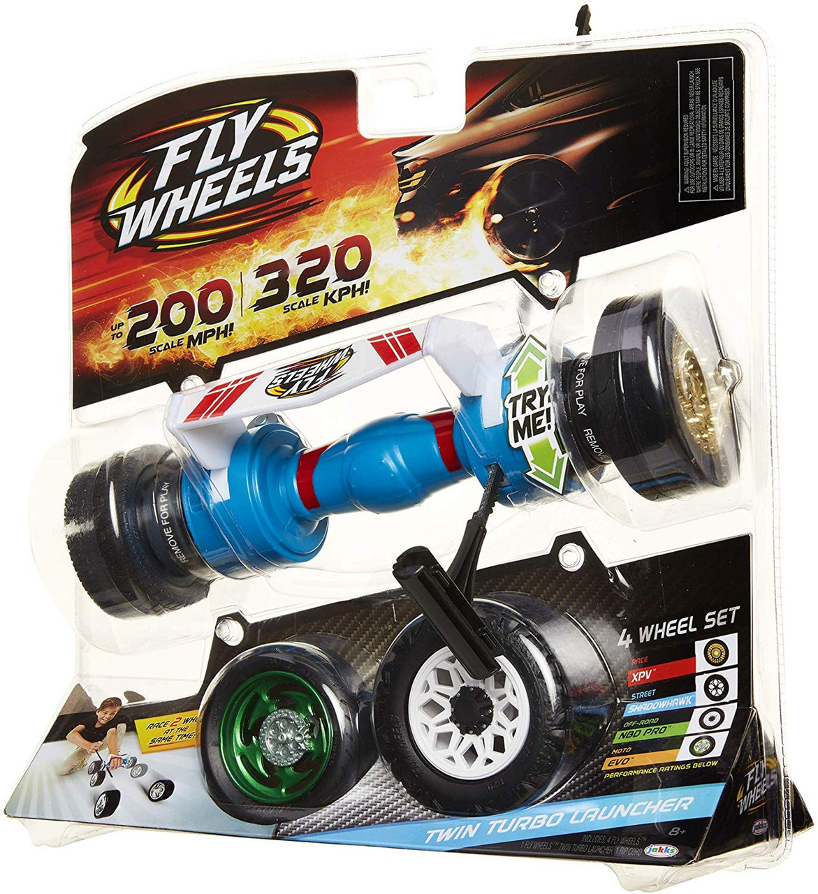 Fly Wheels Series 1 Blue Twin Turbo Launcher Jakks Pacific ToyWiz