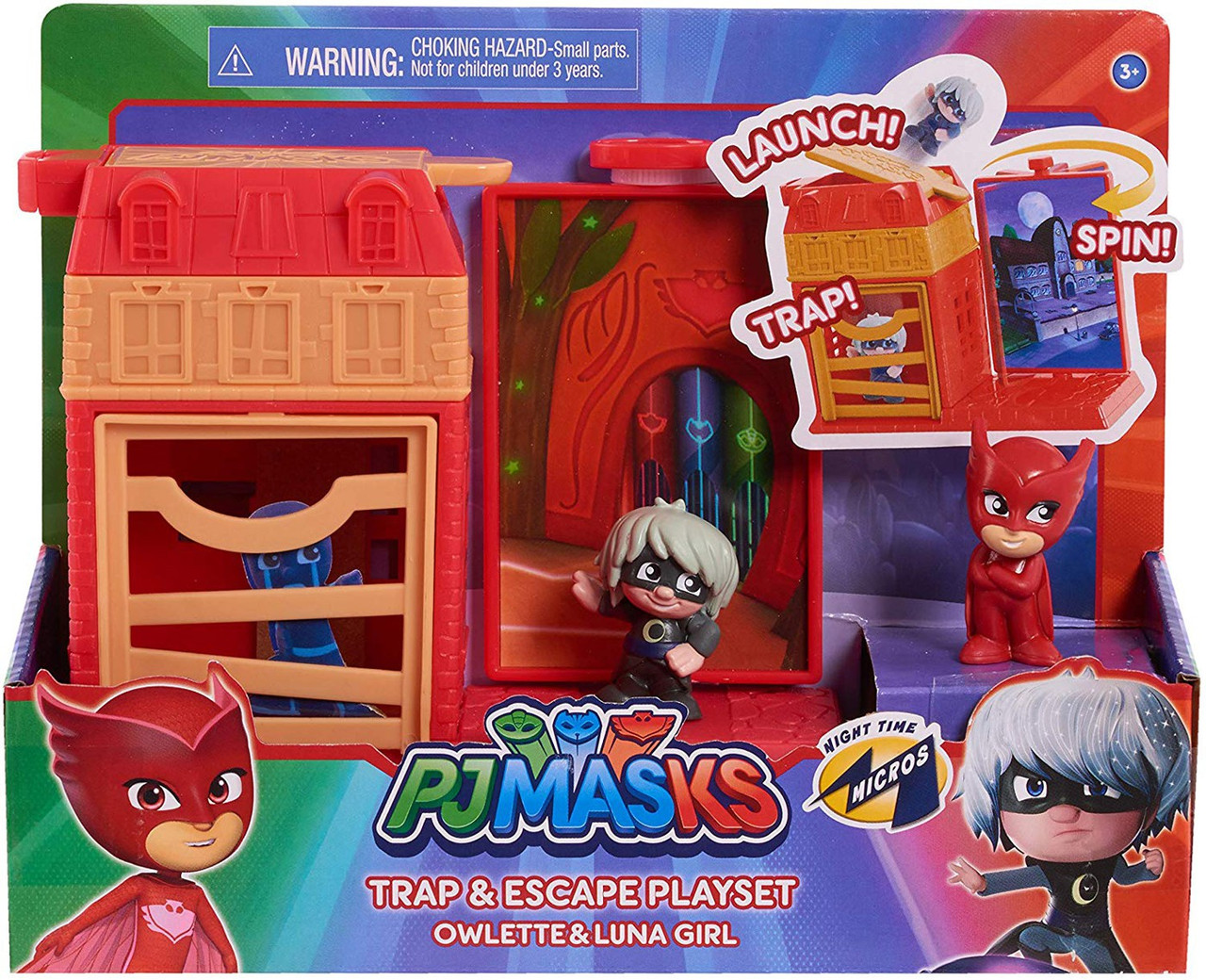 Disney Junior PJ Masks Trap Escape Owlette Luna Girl Playset Just Play