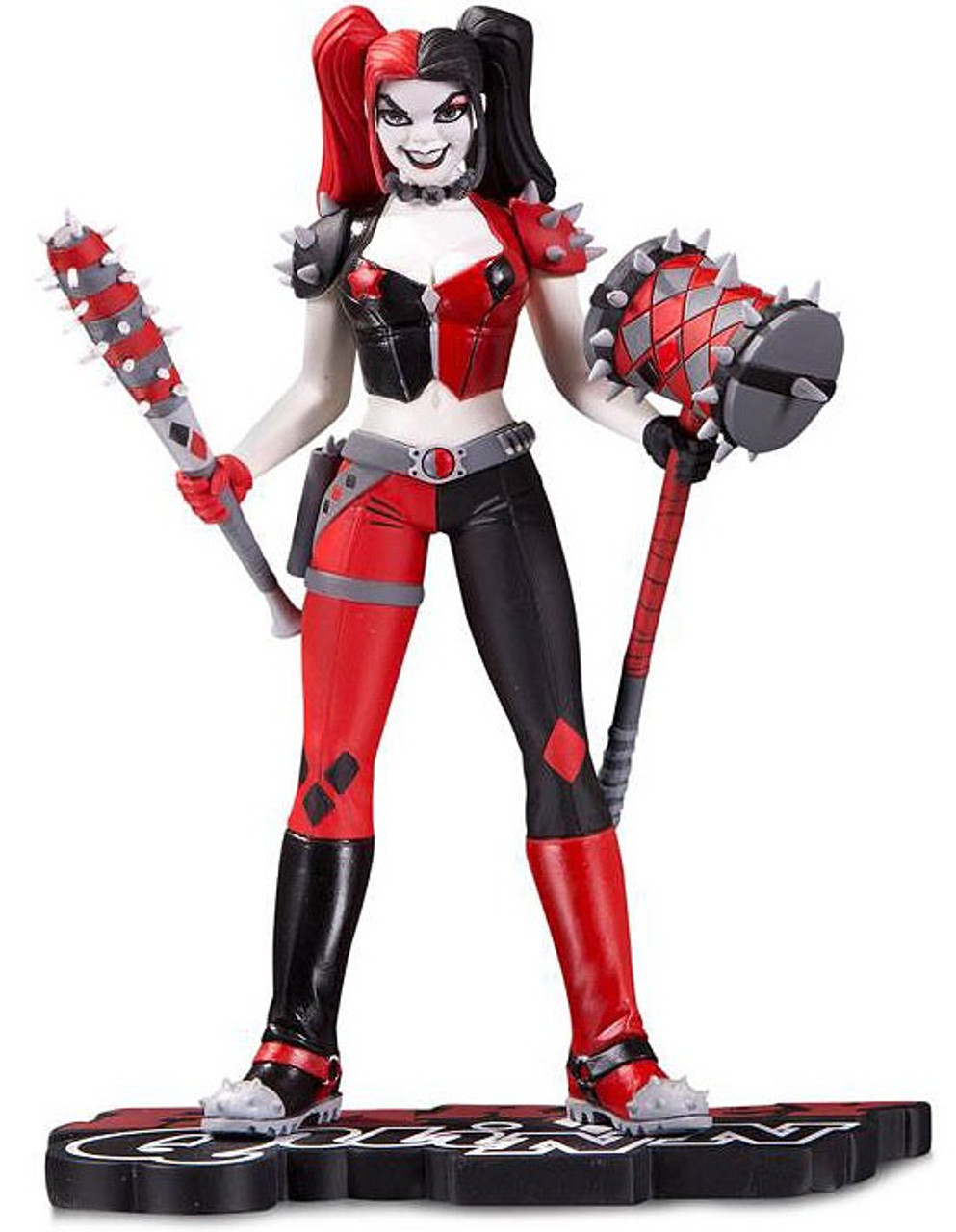 Dc Harley Quinn Red White Black Harley Quinn 7 Statue Amanda Conner Dc Comics Toywiz - harley quinn roblox codes asyum roblox forgot password