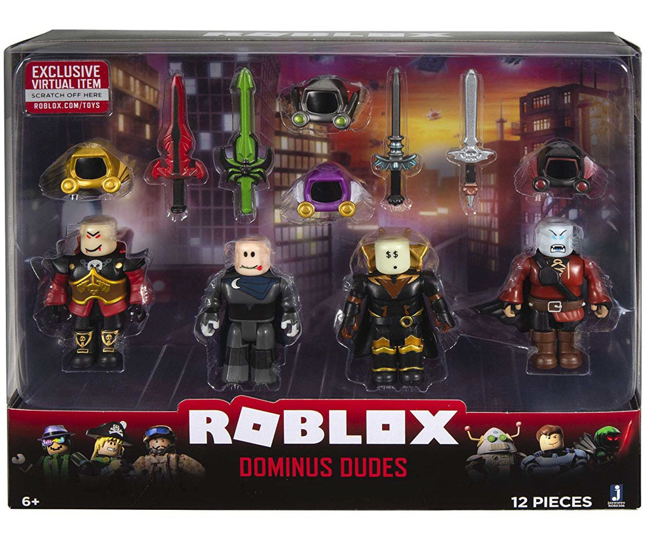 Roblox Mix Match Dominus Dudes 3 Figure 4 Pack Set Jazwares Toywiz - iron man package roblox