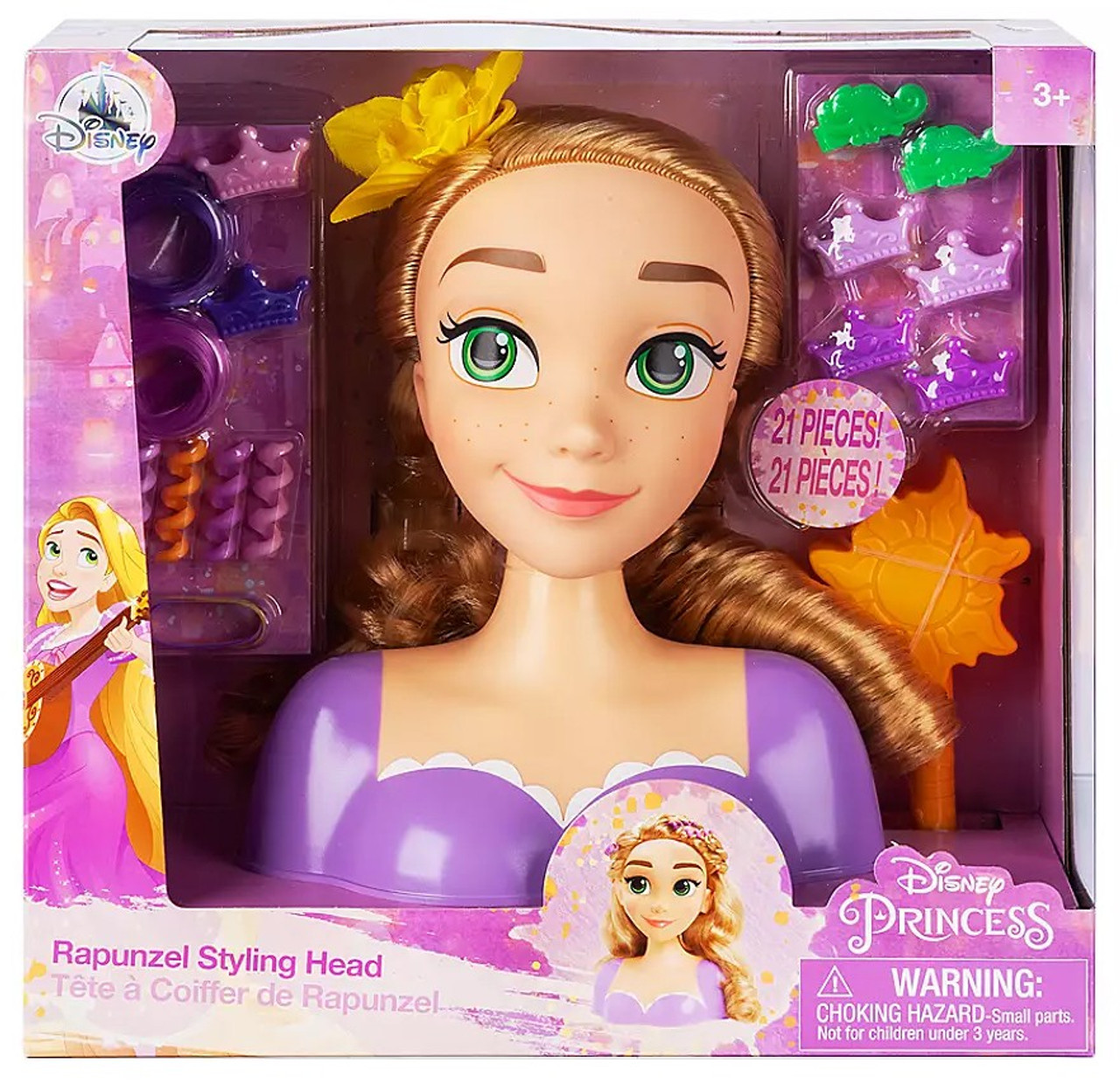 disney tangled magic hair rapunzel styling head toy