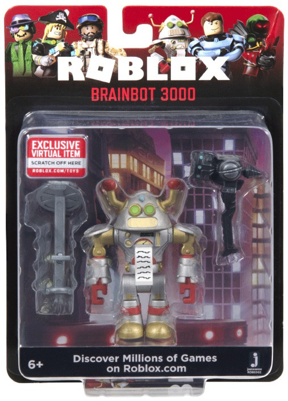 Roblox Brainbot 3000 3 Action Figure Jazwares Toywiz - roblox innovation labs game pack import it all