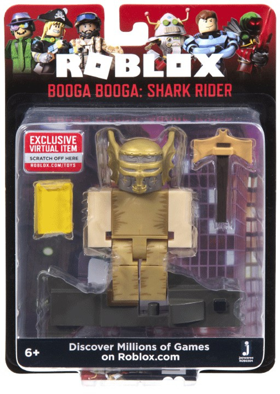 Roblox Booga Booga Shark Rider 3 Action Figure Jazwares Toywiz - details about new roblox celebrity core figure pack roblox skating rink action figure