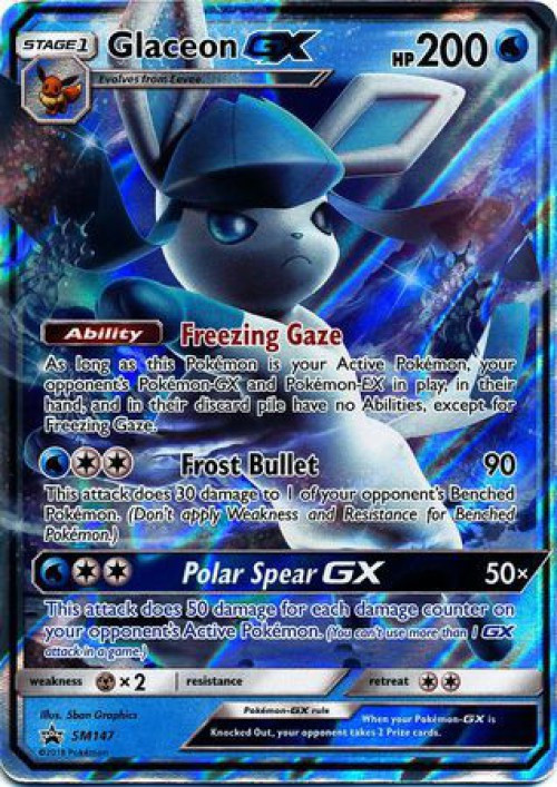 glaceon gx pokemon card SV55/SV94 | Rare Ultra | Hidden Fates Shiny Vault Pokémon Hit Points200 HP Form Glaceon EX Pokemon 2018 Holo