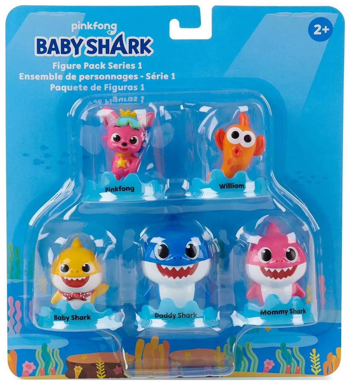 Pinkfong Baby Shark Series 1 Figure 5 Pack Wowwee Toywiz