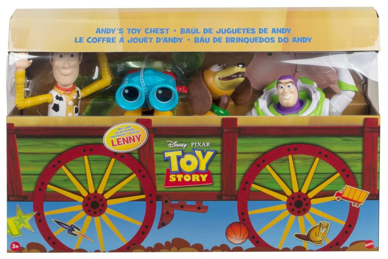 Disney Pixar Toy Story 4 Woody, Lenny, Buzz Slinky Dog Exclusive