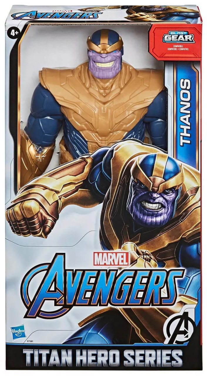 Marvel Avengers Titan Hero Series Blast Gear Thanos 12 Action Figure Hasbro Toys Toywiz - how to get thanoses gauntlet in roblox egg hunt 2021