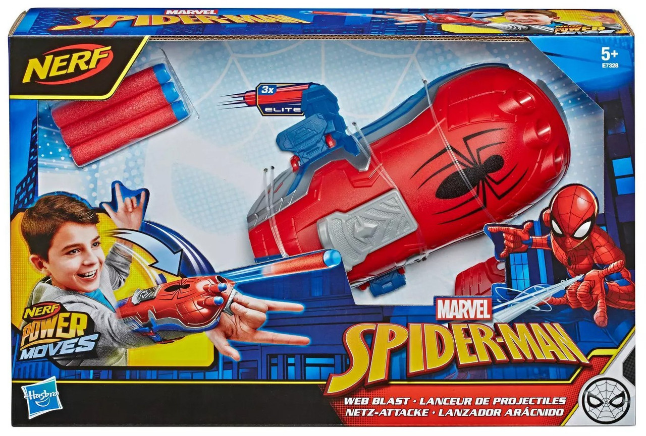 NERF Spider-Man Far From Home Power Moves Web Blast Roleplay Toy