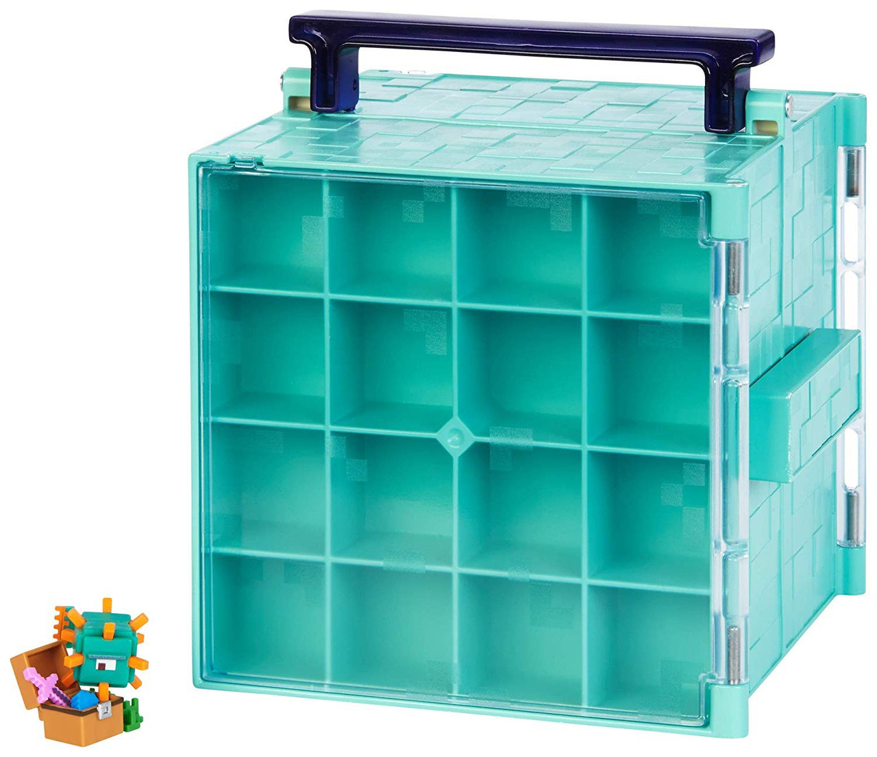 minecraft collector case & 10 mini figures