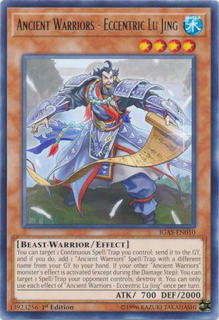 YuGiOh Ignition Assault Single Card Rare Ancient Warriors Eccentric Lu Jing IGASEN010 ToyWiz YuGiOh Ignition Assault Single Card Rare Ancient Warriors Eccentric Lu Jing IGASEN010 ToyWiz