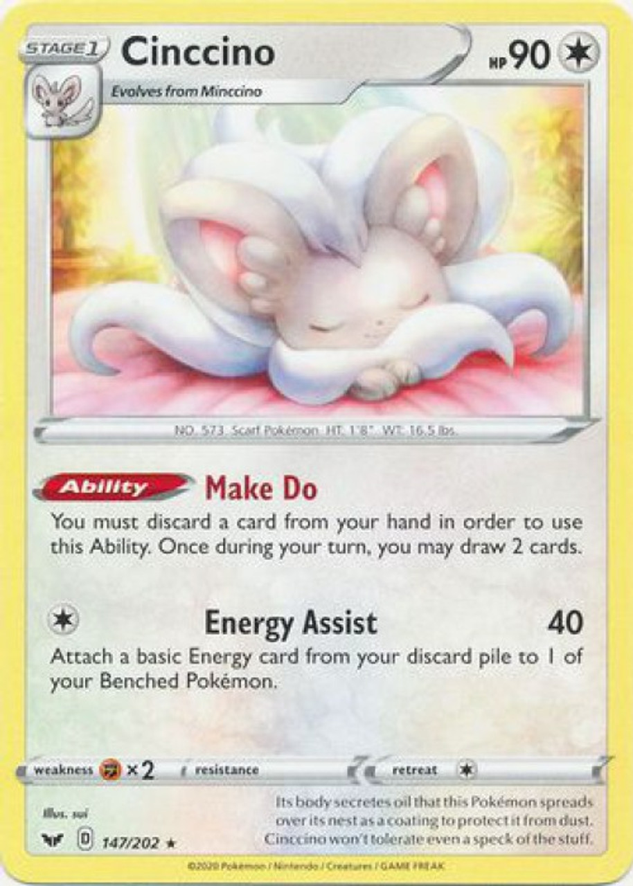 Pokemon Sword Shield Base Set Single Card Rare Cinccino 147 Toywiz - how to make solarhorizon's sabers deflect blasters roblox