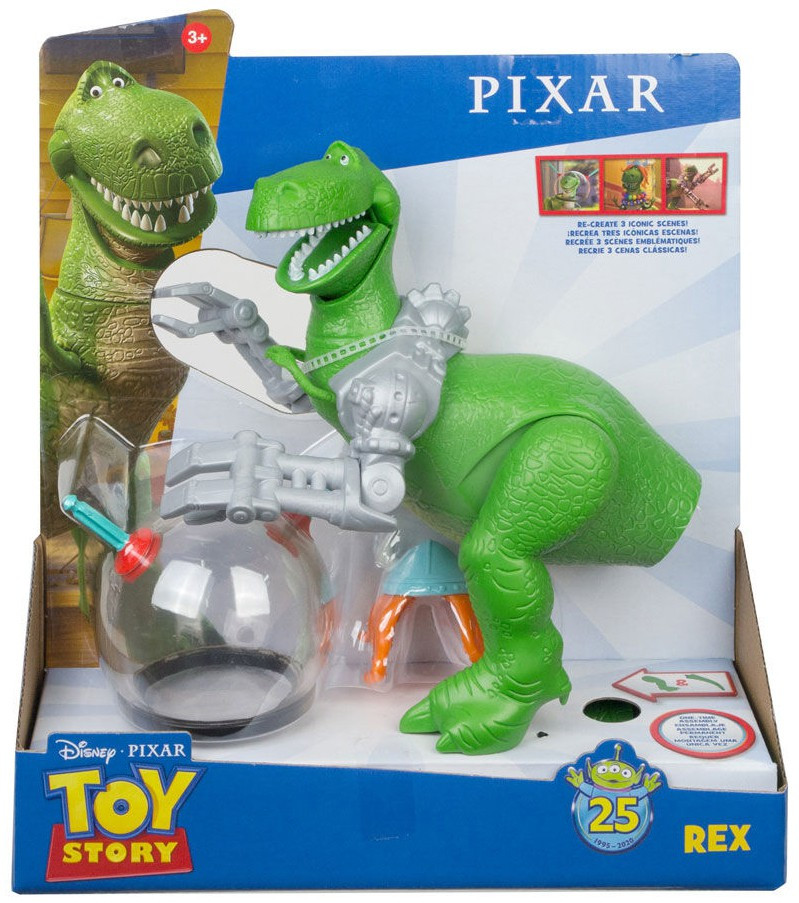 Disney Pixar Toy Story 25th Anniversary Rex Action Figure Mattel
