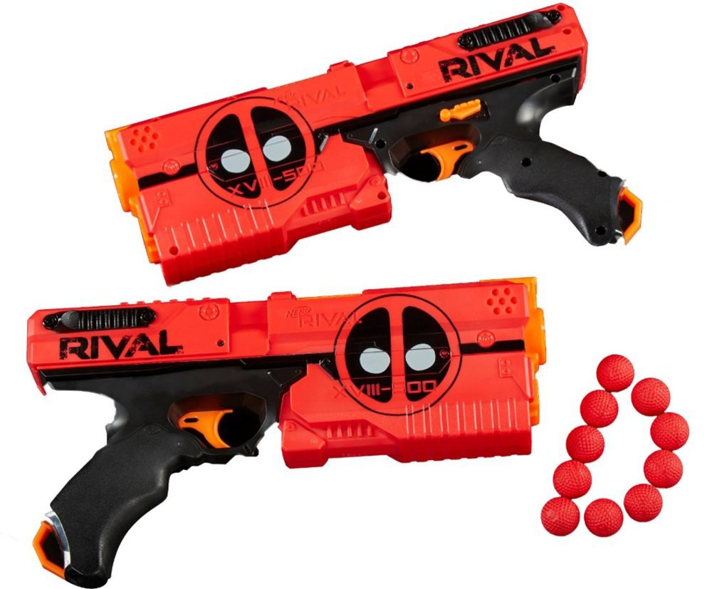 Marvel Deadpool Nerf Rival Kronos XVIII-500 Blaster Set Red Hasbro