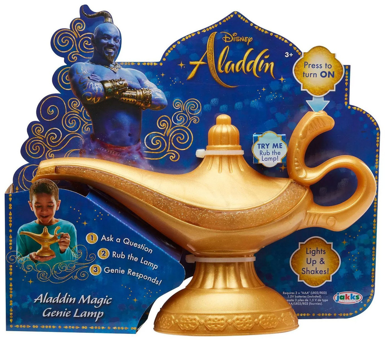 Disney Aladdin 2019 Aladdin Magic Genie Lamp Loose Jakks Pacific