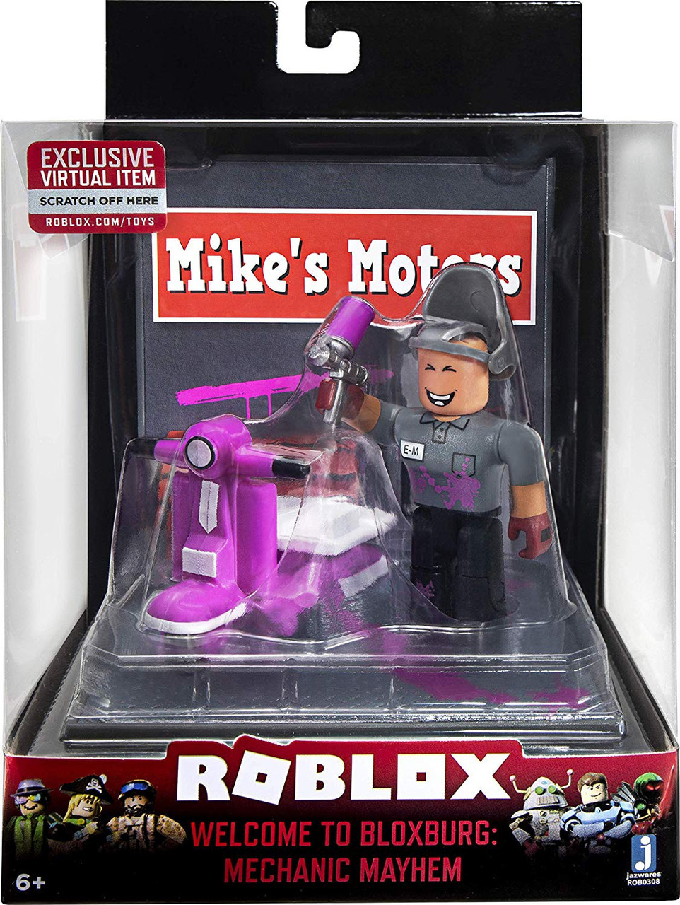 Roblox Desktop Series Welcome To Bloxburg Mechanic Mayhem 3 Action Figure Jazwares Toywiz - roblox roblox series 1 action figure matt dusek