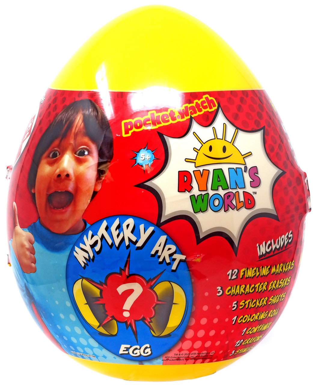 Ryans World Giant Mystery Art Egg Mystery Surprise Redwood