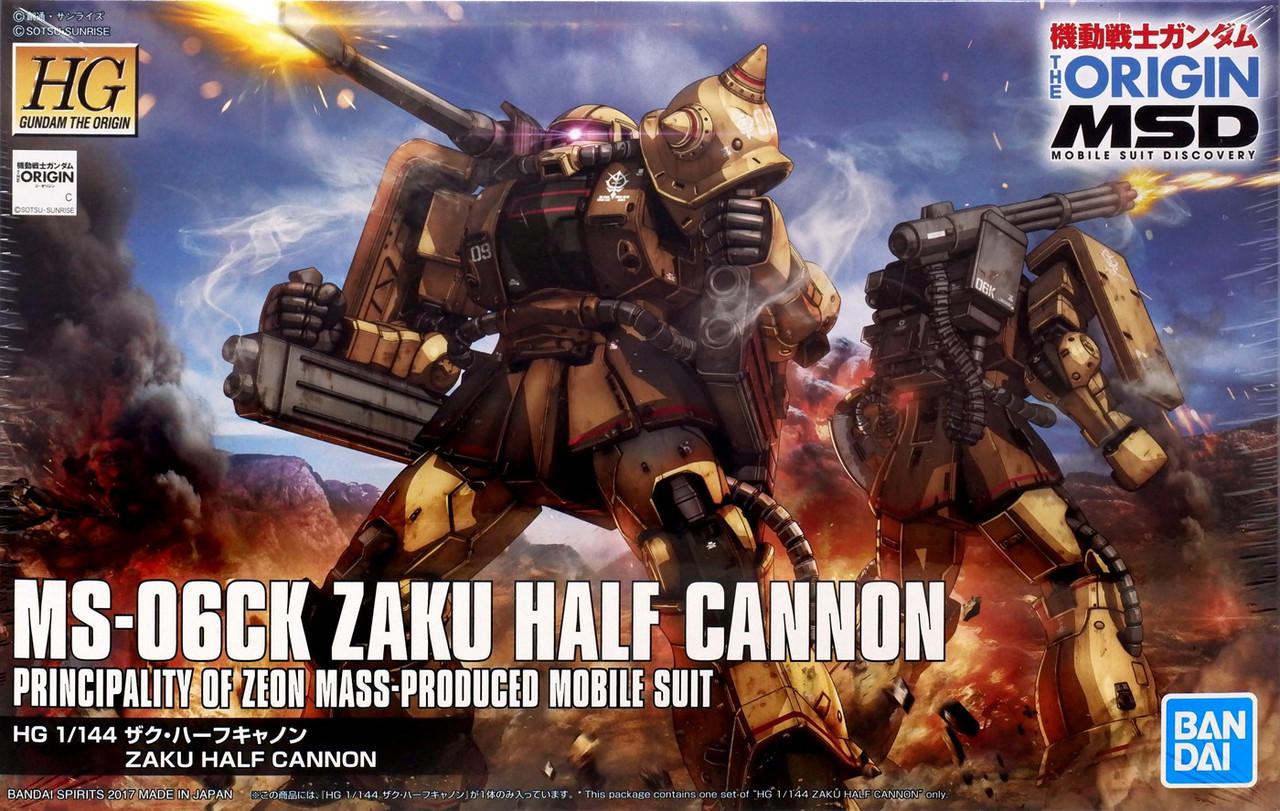 Gundam The Origin High Grade Zaku I Half Cannon 1144 Model Kit 19 Bandai Japan Toywiz