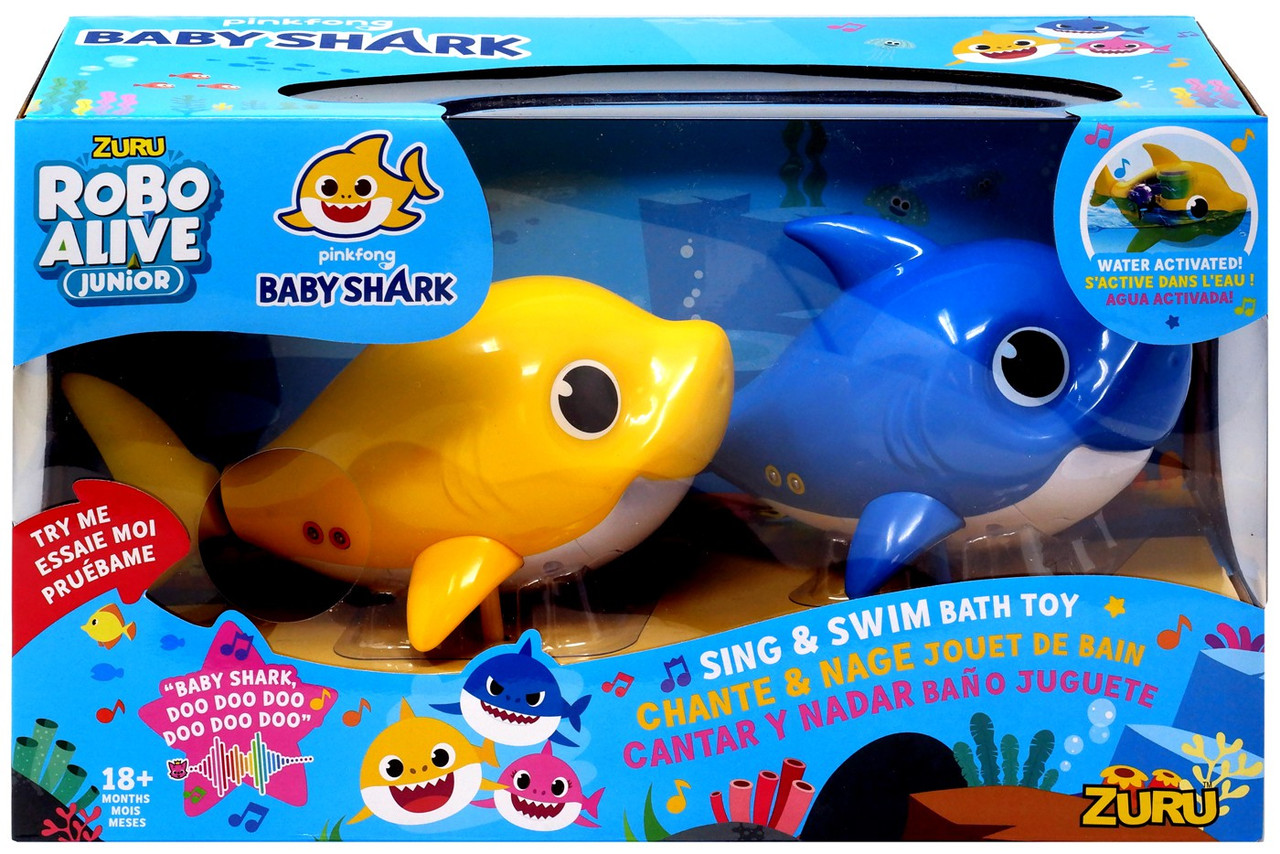 baby shark swim and sing bath toy