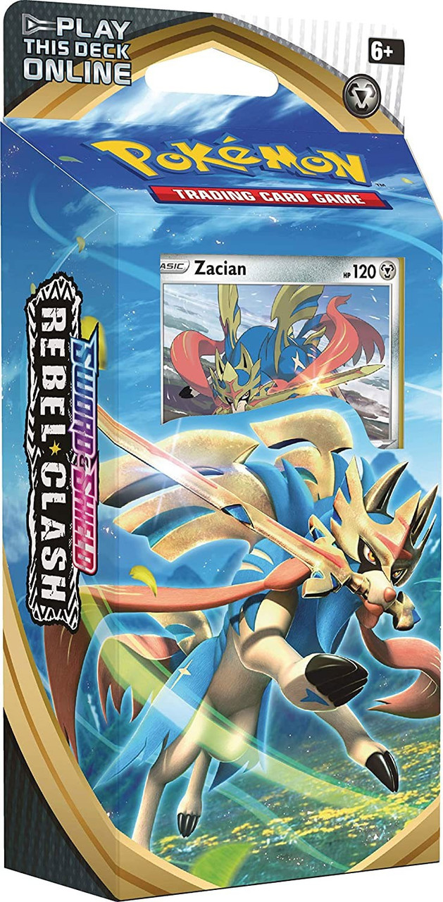 Pokemon Trading Card Game Sword Shield Rebel Clash Zacian Theme