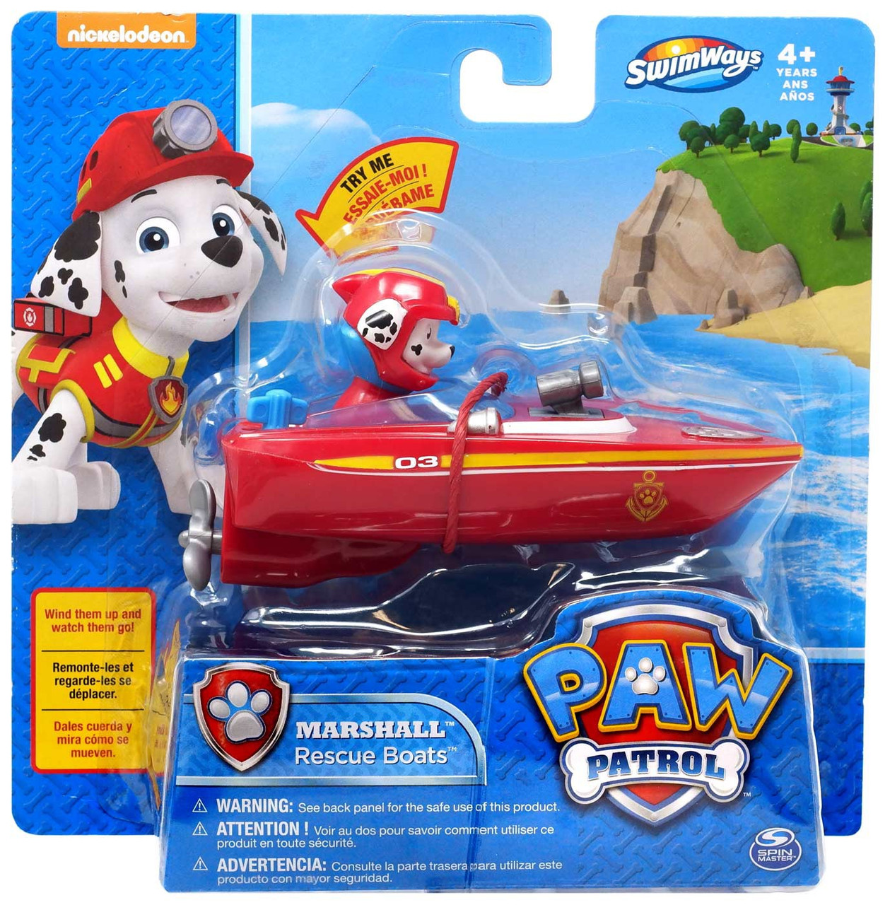 paw patrol marshall boat