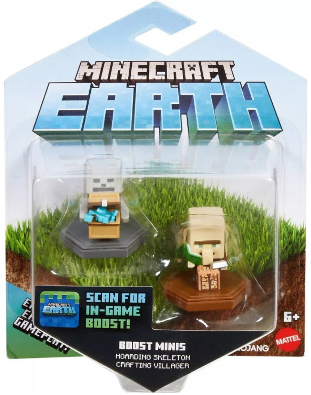 Minecraft Earth Boost Minis Hoarding Skeleton Crafting Villager Exclusive Figure 2 Pack Smart Nfc Chip Mattel Toys Toywiz - hoard roblox limiteds