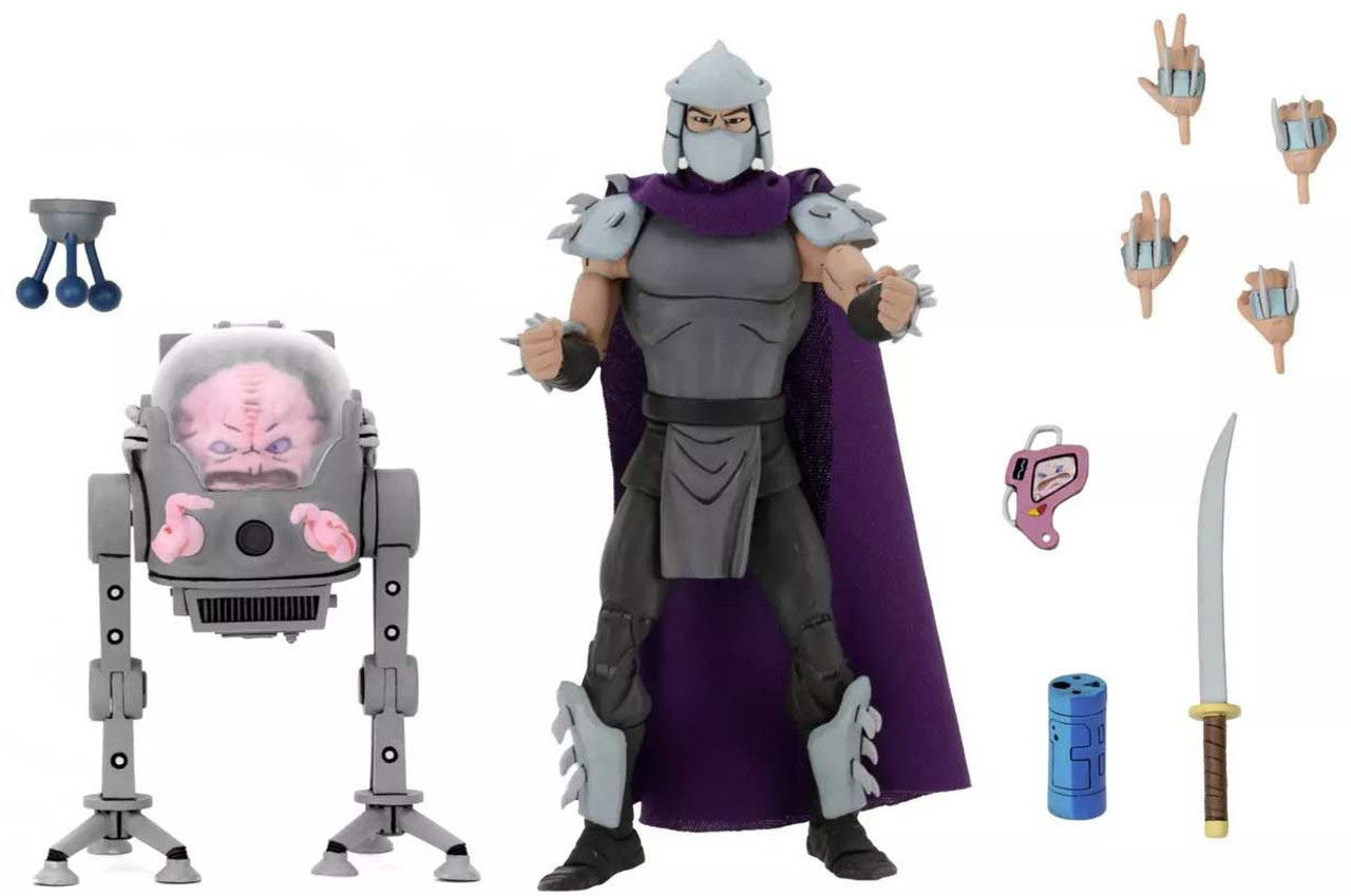 NECA Teenage Mutant Ninja Turtles Shredder Krang Exclusive 7 Action