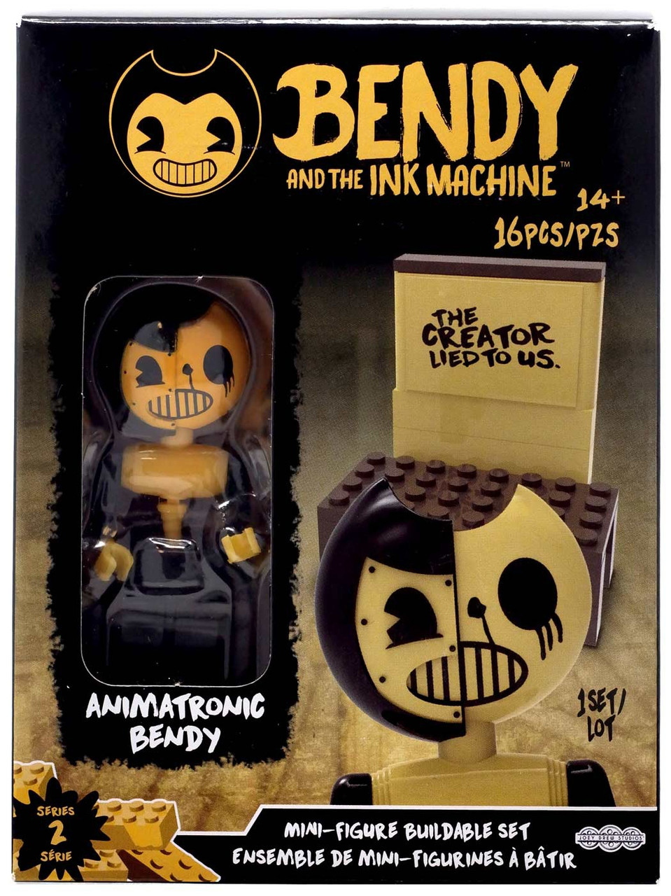 bendy hello neighbor on Bendy And The Ink Machine Series 2 Mini Figure Animatronic Bendy Buildable Set Phatmojo Toywiz
