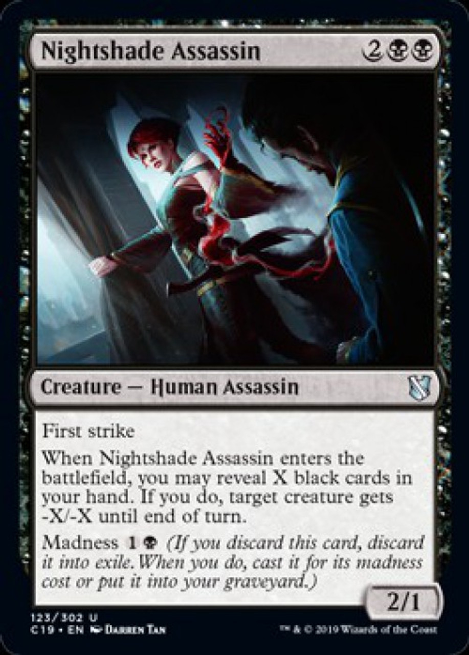 Magic The Gathering 2019 Commander Single Card Uncommon Nightshade Assassin 123 Toywiz - assassin codes for assassin on roblox 2019