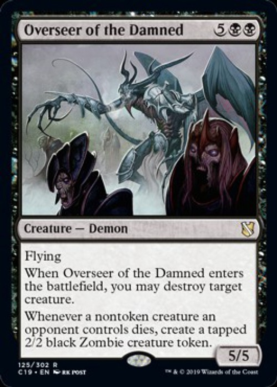 Magic The Gathering 2019 Commander Single Card Rare Overseer Of The Damned 125 Toywiz - overseer official song roblox