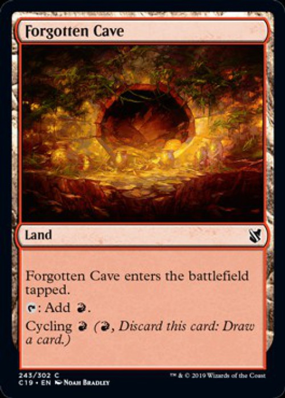 Magic The Gathering 2019 Commander Single Card Common Forgotten Cave 243 Toywiz - fnaf rp roblox cave location