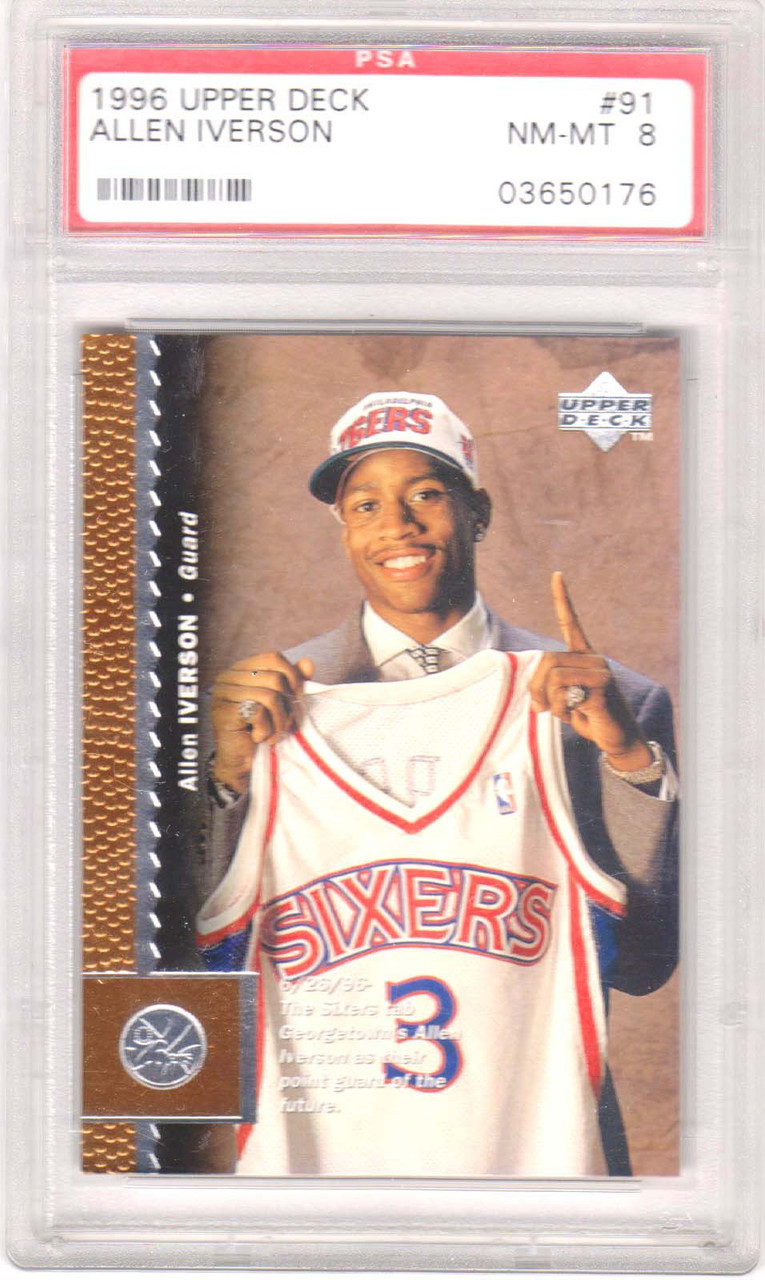 allen iverson jersey card