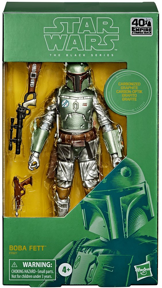 Star Wars The Empire Strikes Back Black Series Boba Fett 6 Action Figure Carbonized Graphite Metallic Hasbro Toys Toywiz